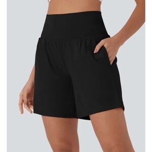 HALARA Women's High-Waist Black Shorts